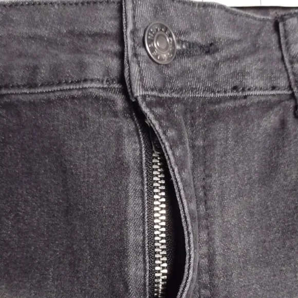 ROMWE Y2K Hippie style,Black Flare Jeans with Embroidery - Picture 9 of 14